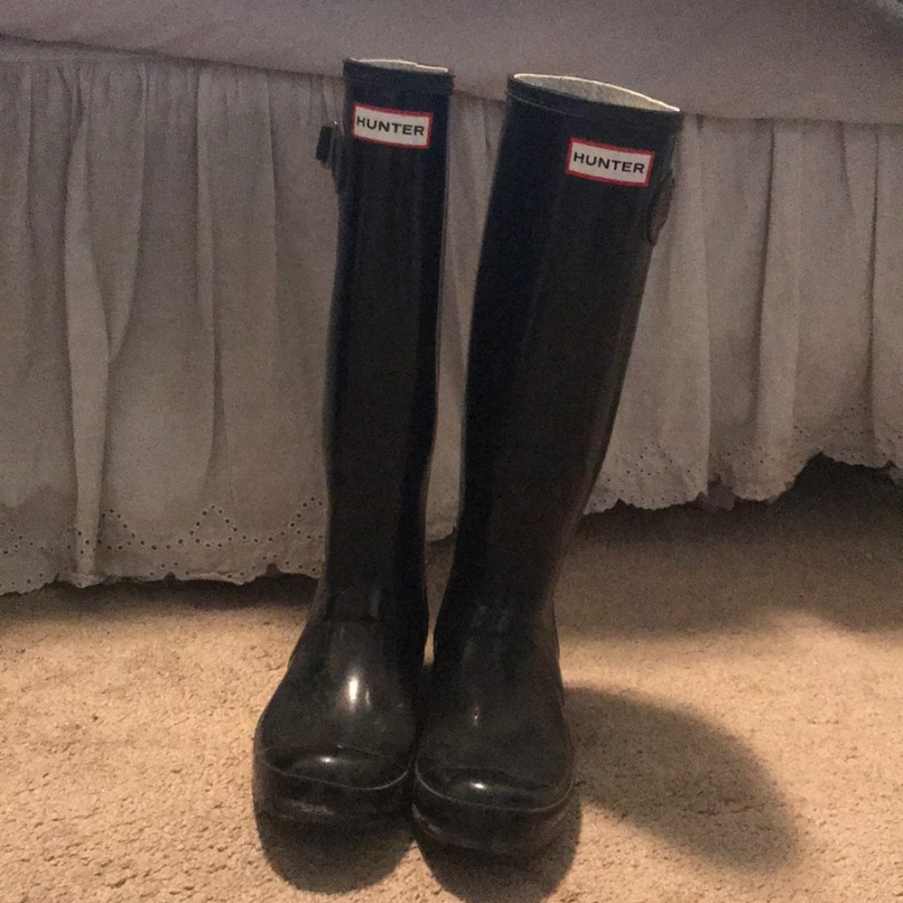 Hunter boots with sock inserts!